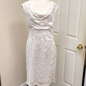 Connected Apparel bege dress sz16